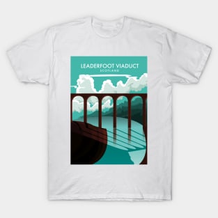 Leaderfoot Viaduct Scotland travel poster T-Shirt